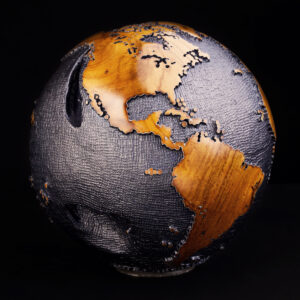 Ice Blue Hammered 20cm - ref 1513219