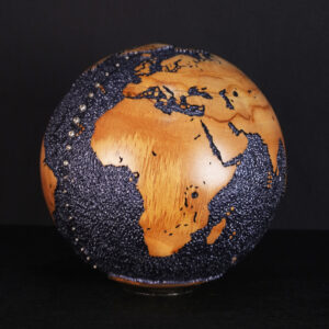 Indigo Blue Hammered with Bolts 25cm - ref 2519524
